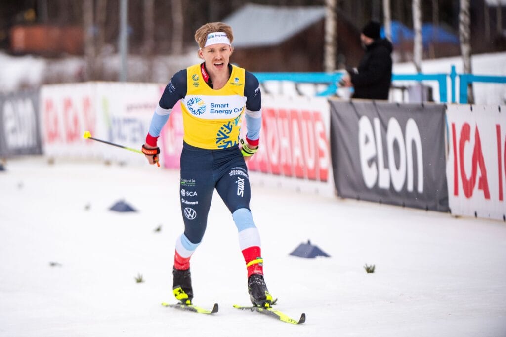 Jesper Persson tog sin första seger i karriären under Smart Energy Cup i Kiruna.